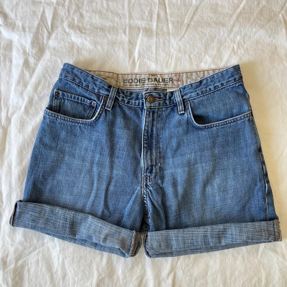 Eddie Bauer Women's Blue Denim Shorts